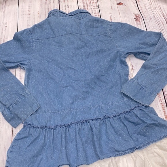 American girl denim ruffle tunic/dress size 8 - Picture 6 of 15